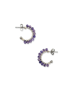 Oorbellen Shimmer Amethyst Paars mini