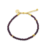 Armband Burgundy Little Beads