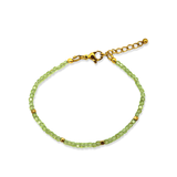 Armband Matcha Green Faceted Mini