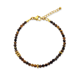 Armband Tiger Eye Faceted Mini Beads