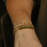 Armband Matcha Green Rhinestones