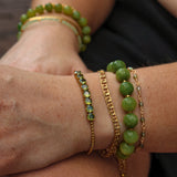 Armband Matcha Green Rhinestones