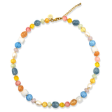 Ketting Kralen Cracked Pastel