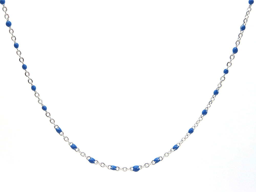 Ketting druppels jeans blauw