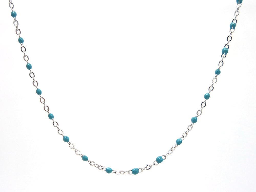 Ketting druppels turquoise